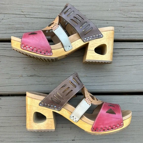 Dansko Multicolor Leather Sandals - Picture 3 of 11